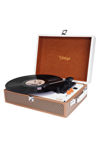 UMİE Vintage UM-P353 Pikap Bluetooth'lu 3.5mm AUXIN&RCAO Destekli Müzik Kutusu