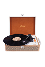 UMİE Vintage UM-P353 Pikap Bluetooth'lu 3.5mm AUXIN&RCAO Destekli Müzik Kutusu