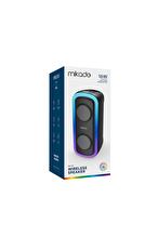 Mikado MD-C18 Siyah 8W RGB Işıklı Taşınabilir Speaker Hoparlör