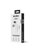 S-link SL-TPK03 TypeC Telefon Uyumlu Metal Beyaz Kulak İçi Mikrofonlu Kulaklık