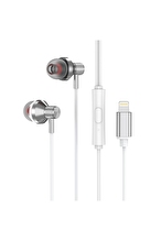 S-link SL-BTL03 Beyaz iPhone Telefon Uyumlu Lightning Konnektörlü Metal Bluetooth Kulaklık