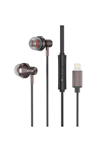 S-link SL-BTL03 Siyah iPhone Telefon Uyumlu Lightning Konnektörlü Metal Bluetooth Kulaklık
