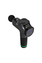 Everest EV-MT51 12V Dijital Karbon Fiber/Siyah 2500 mAh Kablosuz Profesyonel Sporcu 30 Kademeli Hız 7 Başlıklı Masaj Tab