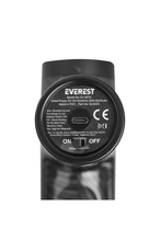 Everest EV-MT51 12V Dijital Karbon Fiber/Siyah 2500 mAh Kablosuz Profesyonel Sporcu 30 Kademeli Hız 7 Başlıklı Masaj Tab