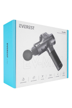 Everest EV-MT51 12V Dijital Karbon Fiber/Siyah 2500 mAh Kablosuz Profesyonel Sporcu 30 Kademeli Hız 7 Başlıklı Masaj Tab
