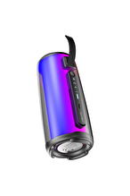 Mikado MD-17BT Capella Siyah 10W 1 RGB Mikrofonlu Transparan/Bt/TF Kart/Aux/Usb TWS 1800 mAh Bataryalı Speaker