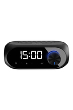 Mikado MD-W7 1200mAh 5W Siyah Bluetooth-Aux-Derece-Usb-FM Double Alarmlı Saat Speaker