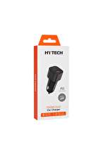 Hytech HY-X49 43W PD 25W + USB QC3.0 Siyah Araç Şarj Cihazı