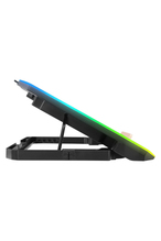 Rampage S48 FREEZ Gümüş 10 Mode RGB 70*70*10MM*6 Adet Fan 9''-17'' Notebook Soğutucu Stand