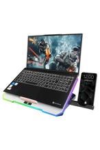 Rampage S48 FREEZ Gümüş 10 Mode RGB 70*70*10MM*6 Adet Fan 9''-17'' Notebook Soğutucu Stand
