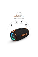 Mikado MD-32BT Siyah IPX6 30W RGB Işıklı 4500mAh TF KART+USB Destekli Bluetooth Hoparlör