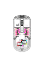 Everest SM-BT89 OPAL Şarj Edilebilir Sessiz Beyaz Transparan RGB 2in1 2BT ve 2.4GHz Kablosuz Mouse