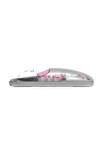 Everest SM-BT89 OPAL Şarj Edilebilir Sessiz Beyaz Transparan RGB 2in1 2BT ve 2.4GHz Kablosuz Mouse