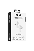 S-link AirLite X-4 Beyaz 4 Mikrofonlu ENC + ANC Bluetooth V5.4 TWS Gerçek Kablosuz Kulaklık