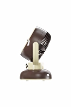 Everest EFN12 Kahve 1200mAh 3 Hız Kademe Led Işıklı Retro Masaüstü Usb Fan