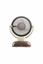 Everest EFN12 Kahve 1200mAh 3 Hız Kademe Led Işıklı Retro Masaüstü Usb Fan