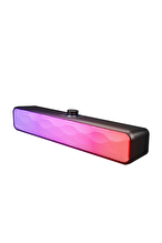 Mikado MD-SBT31 Siyah 5W*2 1200mAh BT,RGB,TF Card,Type-C ,USB Soundbar Speaker