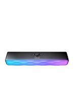 Mikado MD-SBT31 Siyah 5W*2 1200mAh BT,RGB,TF Card,Type-C ,USB Soundbar Speaker