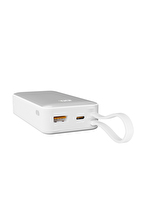 S-link G350 10000mAh PD35W+QC30W-HSC22,5W Beyaz LCD Taşınabilir Pil Şarj Cihazı Powerbank