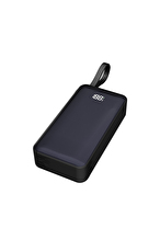 S-link G350 10000mAh PD35W+QC30W-HSC22,5W Siyah LCD Taşınabilir Pil Şarj Cihazı Powerbank