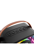 Mikado MD-57BT Endless 5W Siyah TF + USB + AUX + BT Destekli 2 Wireless Karaoke Mikrofon 1200mAh Taşınabilir Speaker