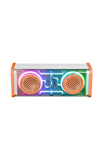 Mikado MD-56BT Turuncu Beyaz AUX + USB + Bluetooth Destekli 10W 1500mAh Taşınabilir Speaker