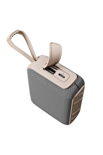 Asonic AS-03 Bej USB-TF-TWS-Bluetooth Destekli 5W 1200mAh Type-C Speaker