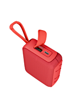 Asonic AS-03 Kırmızı USB-TF-TWS-Bluetooth Destekli 5W 1200mAh Type-C Speaker