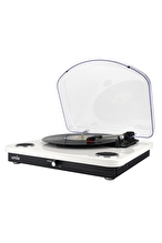 UMİE Bemol Beyaz Piano Kablama 10W BT İN, BT OUT, RCA, USB Özellikli Nostaljik Pikap