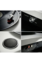 UMİE Bemol Beyaz Piano Kablama 10W BT İN, BT OUT, RCA, USB Özellikli Nostaljik Pikap