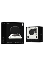 UMİE Bemol Beyaz Piano Kablama 10W BT İN, BT OUT, RCA, USB Özellikli Nostaljik Pikap