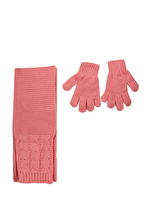 Kitti Kız Çocuk Atkı Bere Set P-K23160-04PMB