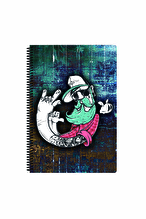 Art Style Defter A4 80 Yaprak Kareli PP Kapak Spiralli
