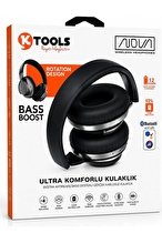 KTools Nova Kulak Üstü Bluetooth Kulaklık Siyah