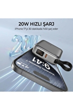 Bix 10.000 mAh Powerbank Gümüş PB119