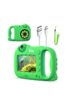 Bix Kids W1 3'ü 1 Arada Dijital Mikroskop Çocuk Kamera Yeşil