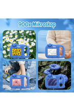 Bix Kids W1 3'ü 1 Arada Dijital Mikroskop Çocuk Kamera Yeşil