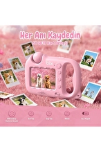 Bix Kids W1 3'ü 1 Arada Dijital Mikroskop Çocuk Kamera Pembe