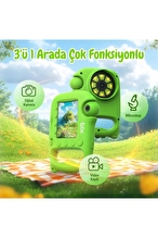 Bix Kids W1 3'ü 1 Arada Dijital Mikroskop Çocuk Kamera Pembe