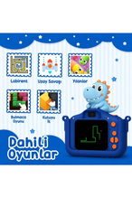 Bix Kids X2HD Dijital Çocuk Kamerası Köpek Balığı