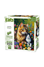 KS Games Kedi Ailesi Puzzle 300 parça