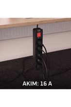 Inca IPW-44SY3 5 port Akım Korumalı Led Tuşlu Priz 3M - Siyah