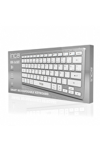 Inca Ibk-565Bt Bluetooth 5.0 Rechargeable Smart Silver Keyboard