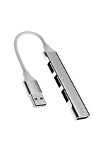 Inca Iusb 4Tux Usb Hubx4 Port Usb 3.0+3 Usb2.0 Slim Aluminyum Kasa