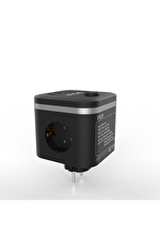 Inca Ipw-47Sy 3Port 2X Usb+2X Type-C Akım Korumalı Led Tuşlu Duvar Priz - Siyah