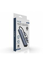 Inca Çoklayıcı Usb/Type-C Hub + Ethernet