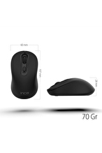 Inca Wireless Silent Bluetooth Mouse Siyah IWM-288T