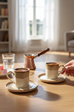 Luna Cucina Porselen Kahve Fincanı 2'li Kahverengi
