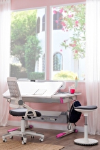 Creo Mobili Sirius Standart Çalışma Masası Beyaz Fuşya Srstd-3