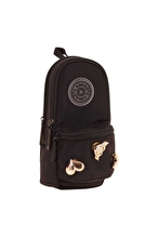 Kaukko Fancy Junior Bag Kalem Çantası (Siyah) K2742